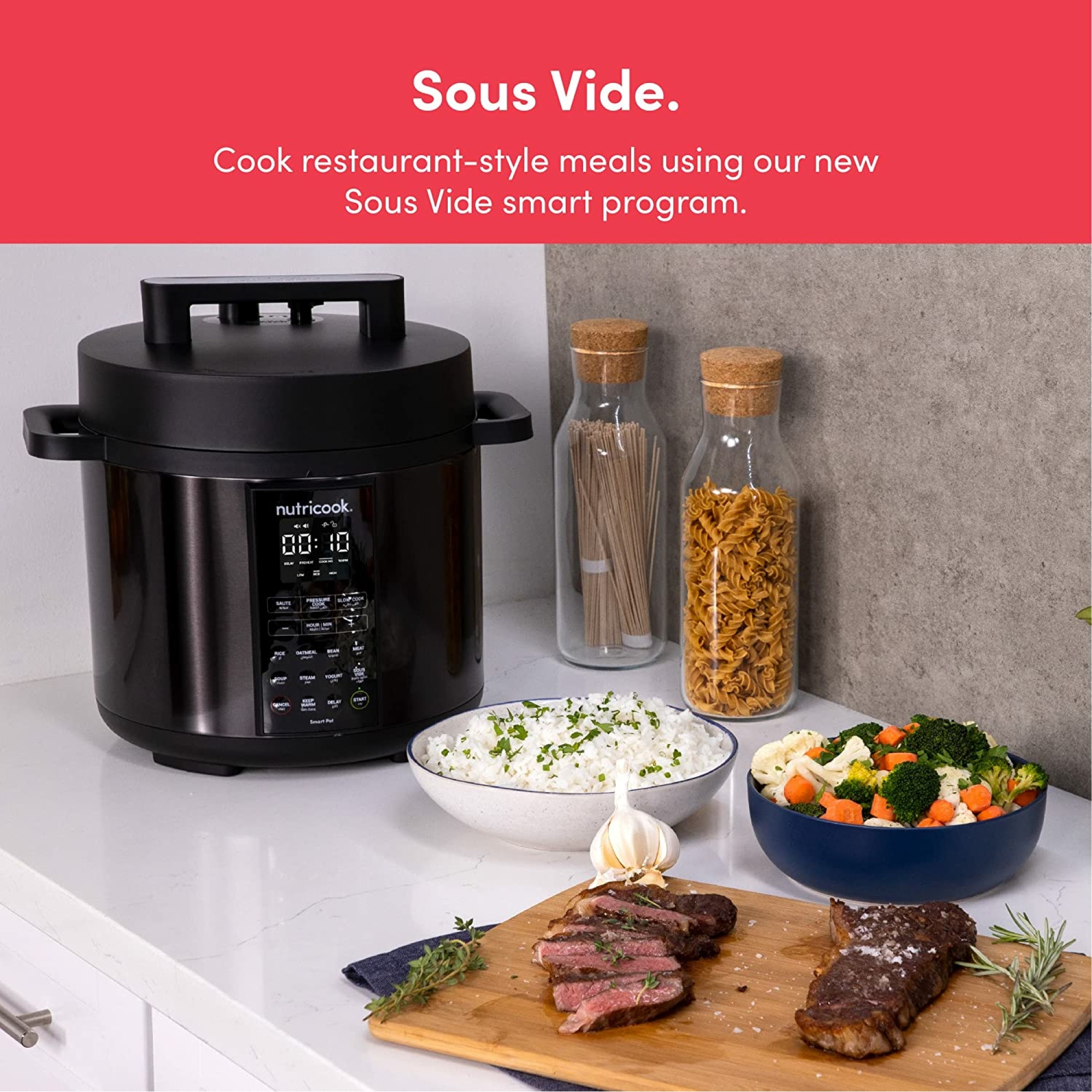 Nutricook Smart Pot 2, 8 Liters, 9 In 1 Electric Pressure Cooker, Slow