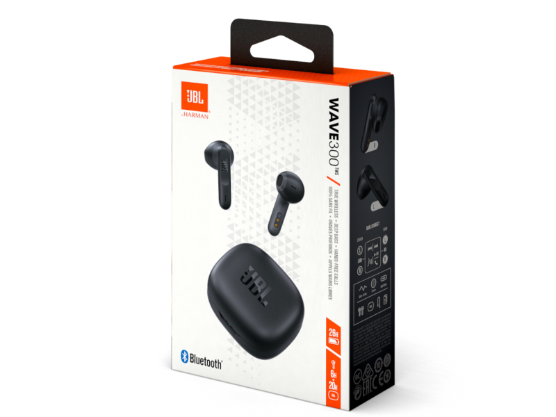 free stereo calls The single-mic Wave 300TWS earbuds eliminate background noise so you can