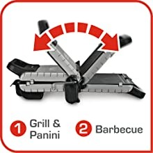 2 positions : Grill and Barbecue