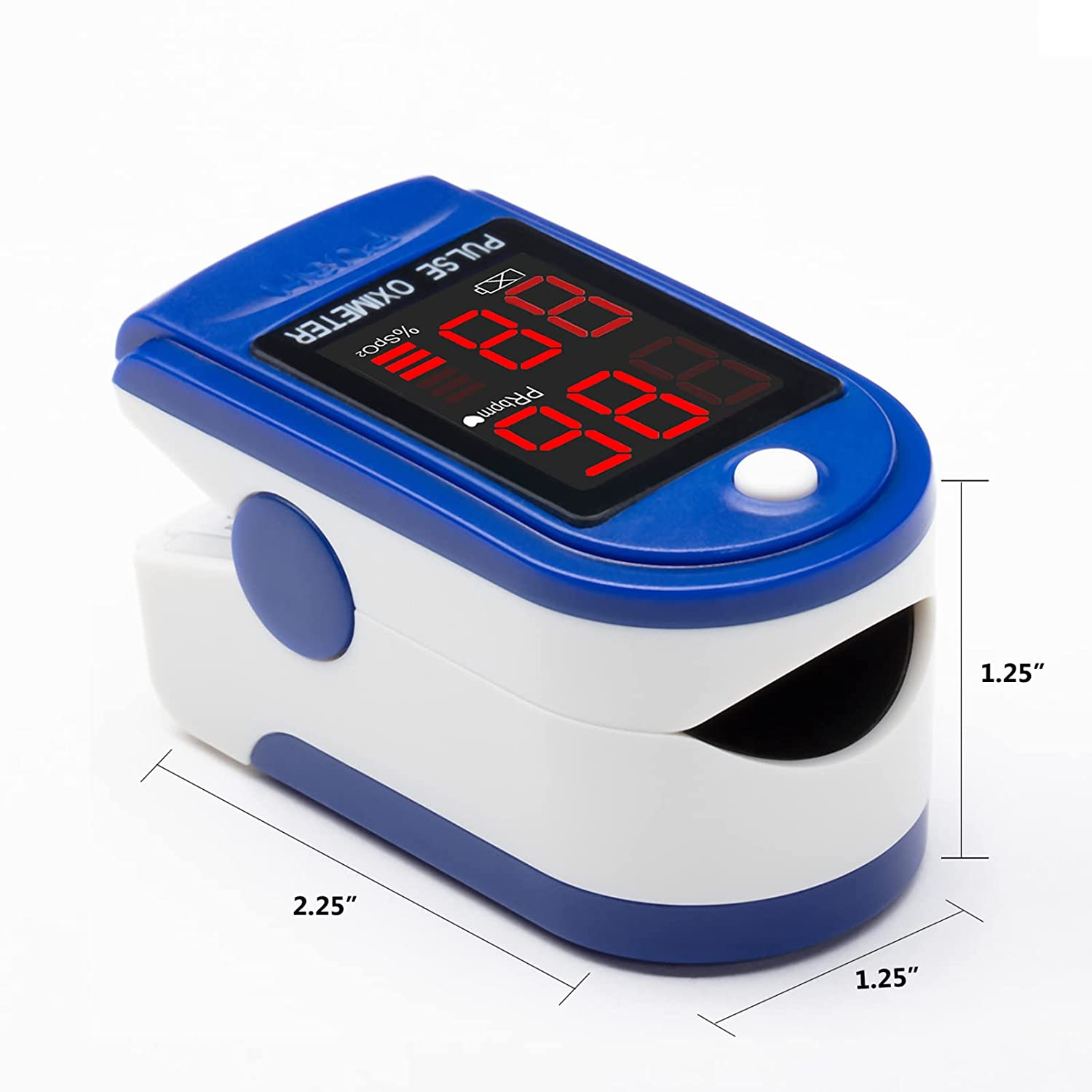 ClinicalGuard CMS-50DL Fingertip Pulse Oximeter Oxygen Saturation and Heart Rate Monitor with Batteries - Dirhami درهمي
