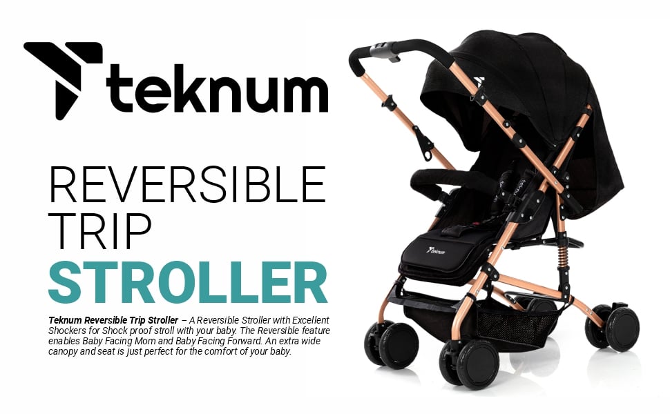 Teknum Reversible Trip Stroller Black