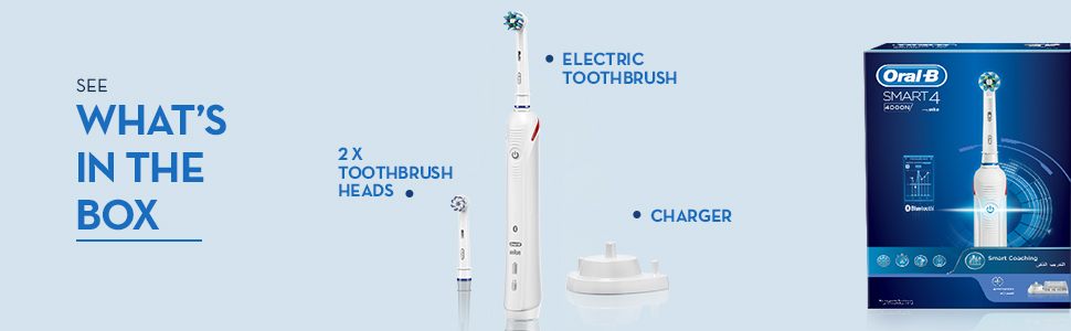 Oral-b,smart4,4000N,toothbrush,electric toothbrush,rechargeable toothbrush,bluetooth,app,whitening