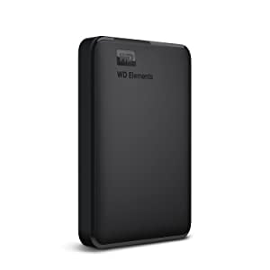 WD 5TB WD Elements Portable External Hard Drive, USB 3.0 - WDBU6Y0050BBK-WESN